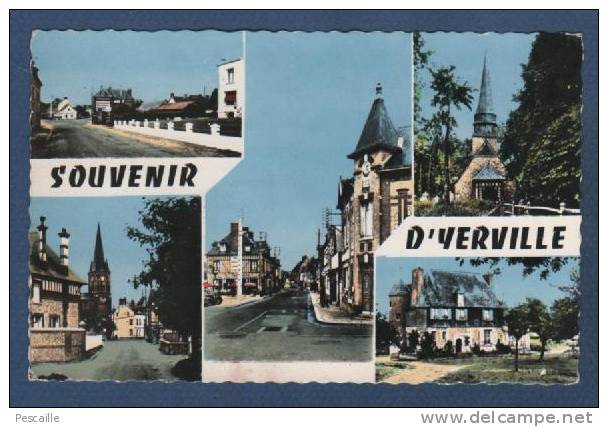 76 SEINE MARITIME - CP SOUVENIR D'YERVILLE - ROUTE DE ROUEN / EGLISE / FERME DES TOURELLES / EGLISE DE FONTELAYE ...1966 - Yerville