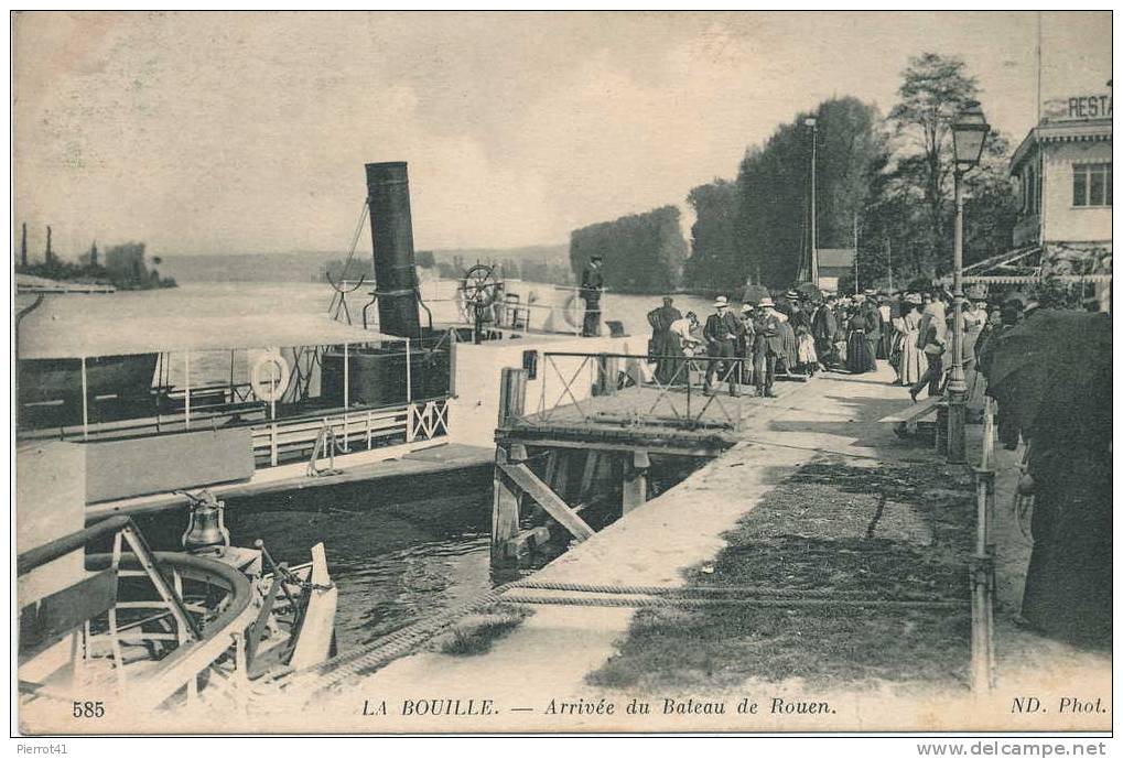 Arrivée Du Bateau De Rouen - La Bouille