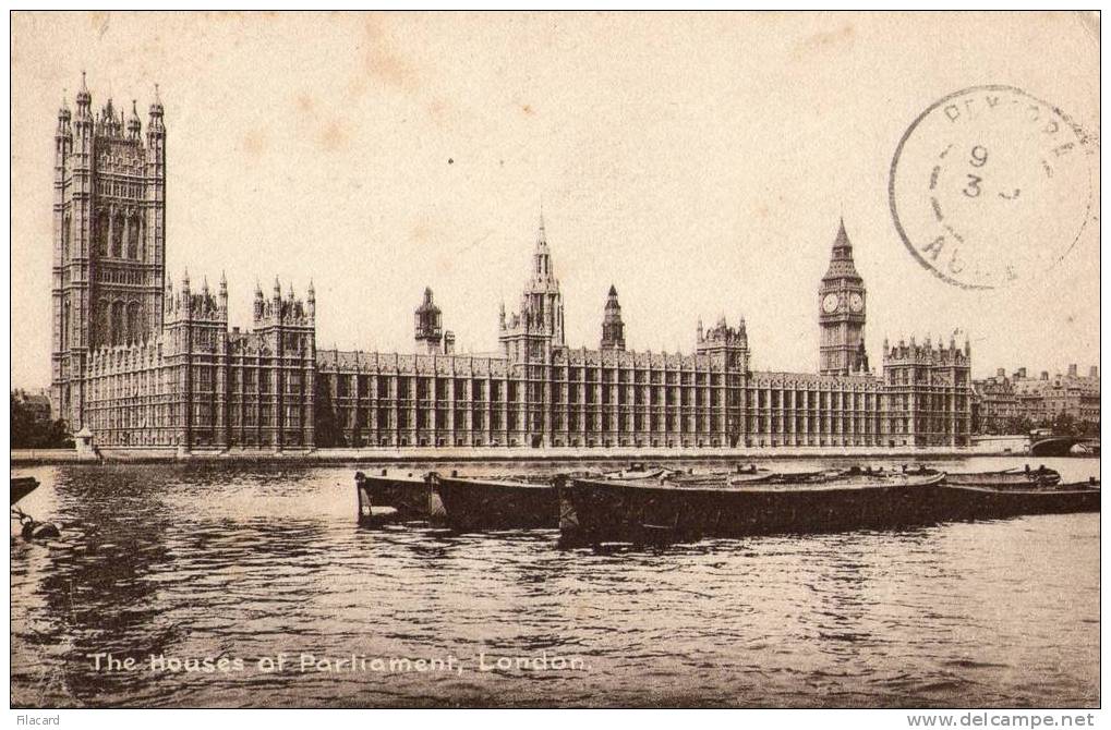 6322     Regno   Unito   London,    The  Houses Of  Parliament    VG  1919 - Houses Of Parliament