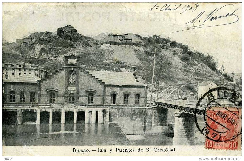BILBAO . ISLA Y PUENTES DE S. CRISTOBAL . - Vizcaya (Bilbao)