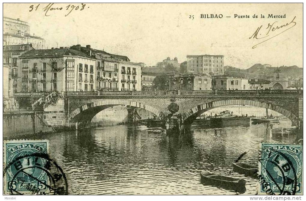 BILBAO . PUENTE DE LA MERCED . - Vizcaya (Bilbao)