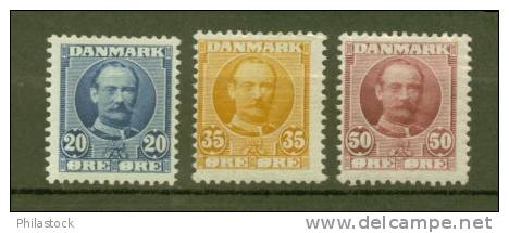 DANEMARK N° 57,59 & 60 * - Unused Stamps