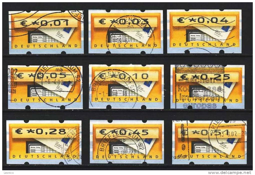 BRD-Germany - Automatenmarken / 2002 / X 706 - Timbres De Distributeurs [ATM]