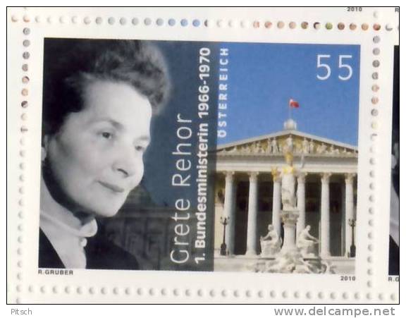 Österreich - 100. Geburtstag Von Grete Rehor - Unused Stamps