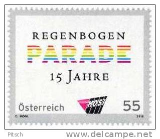 Österreich - 15 Jahre Regenbogenparade - Unused Stamps