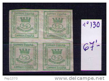 ESPAÑA 1873 - I REPUBLICA CORONA MURAL - EDIFIL Nº 130 NUEVO SIN GOMA - Unused Stamps