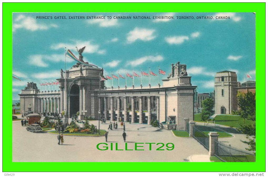 TORONTO, ONTARIO - PRINCE´S GATES, EASTERN ENTRANCE, CANADIAN NATIONAL EXIBITION -  ANIMATED - C.L.C. - - Toronto