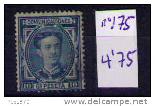 ESPAÑA 1875 - ALFONSO XII - EDIFIL Nº 175 USADO - Used Stamps