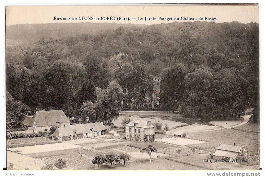 CPA Environs De Lyons  La Forêt Le Jardin Potager Du Château De Rosay 27 Eure - Lyons-la-Forêt