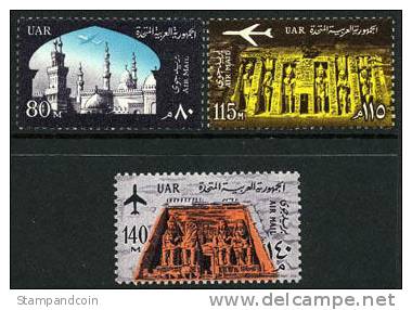 Egypt C101-03 Mint Never Hinged Airmail Part Set From 1963-65 - Poste Aérienne