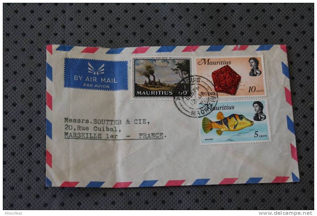 1969 LETTRE PORT LOUIS MAURITIUS ILE MAURICEofficially The Republic Of Mauritius French:République POISSON - Mauritius (1968-...)