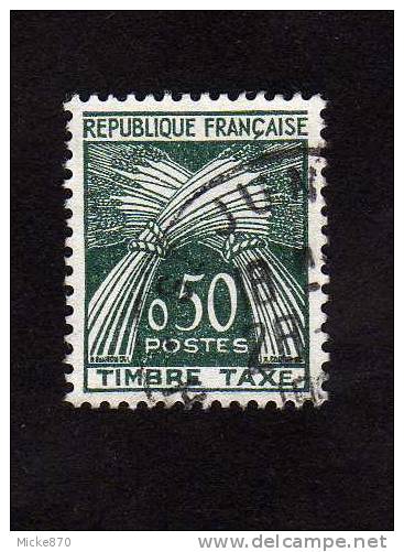 France Taxe N°93 Oblitéré Gerbe - 1960-.... Used