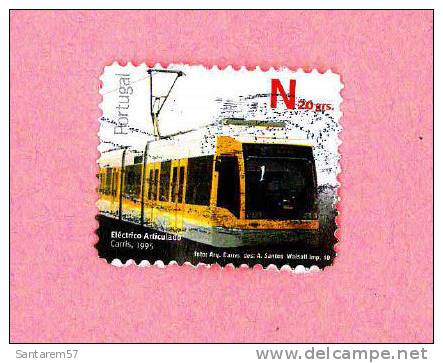 Timbre Oblitéré Used Stamp Selo Carimbado ELECTRICO ARTICULADO CARRIS 1995 N20 GRS PORTUGAL 2010 - Gebruikt