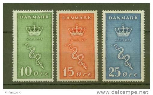 DANEMARK N° 190 à 192 ** - Ongebruikt