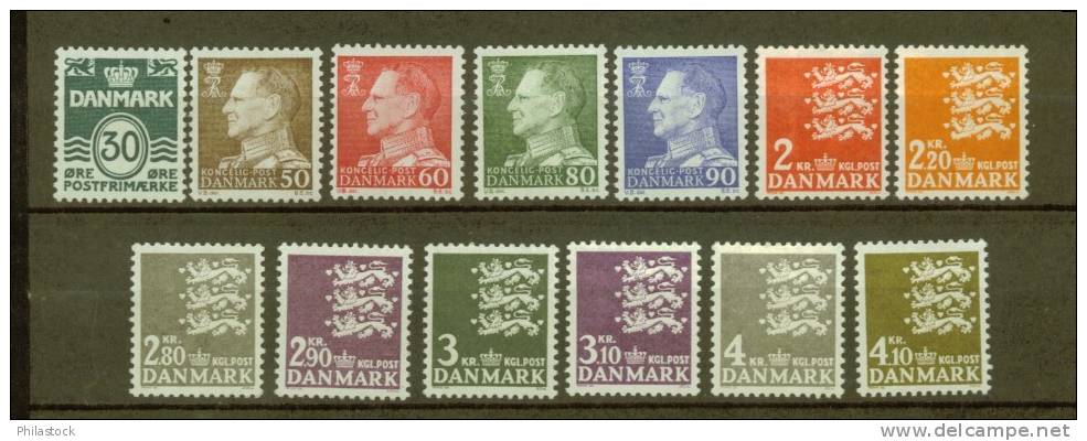 DANEMARK N° 463 à 470 D * - Nuevos