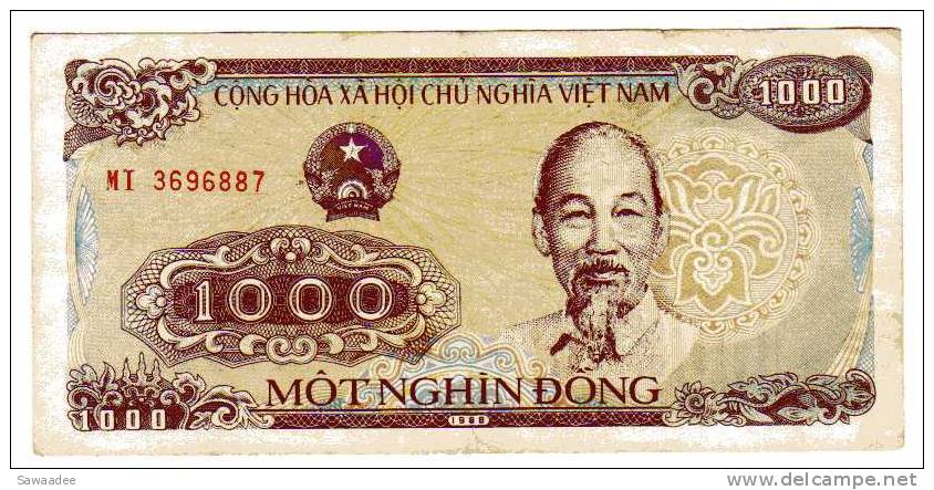 BILLET VIETNAM - P.106 - 1988 - 1000 DONG - Vietnam