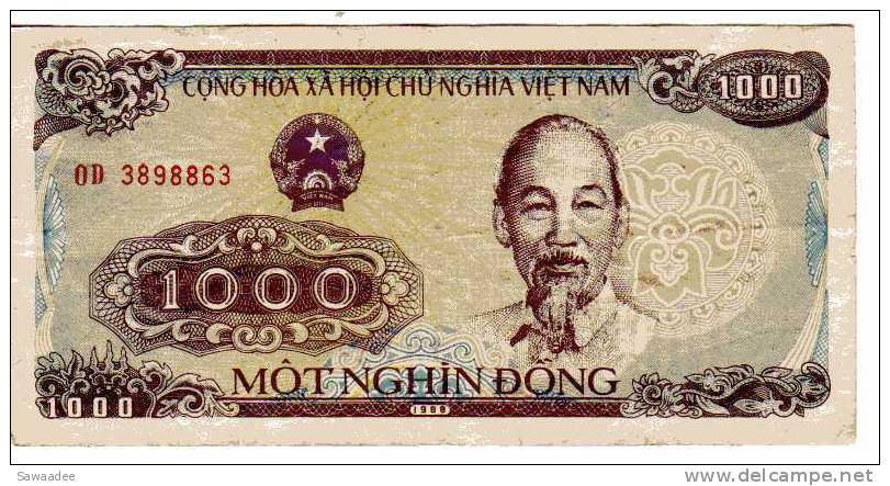 BILLET VIETNAM - P.106 - 1988 - 1000 DONG - Vietnam