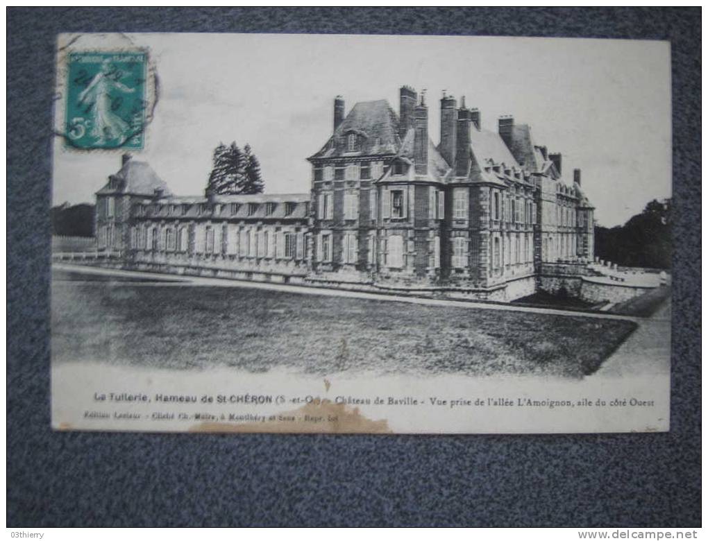 CPA 91 - SAINT CHERON - LA TUILERIE - CHATEAU DE BAVILLE - 1911 - - Saint Cheron