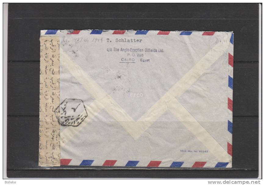 Egypte - Lettre De 1949 - Aven Censure - Lettres & Documents