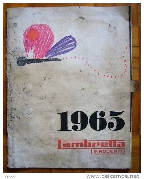 RARO CALENDARIO LAMBRETTA 1965 - Grand Format : 1961-70