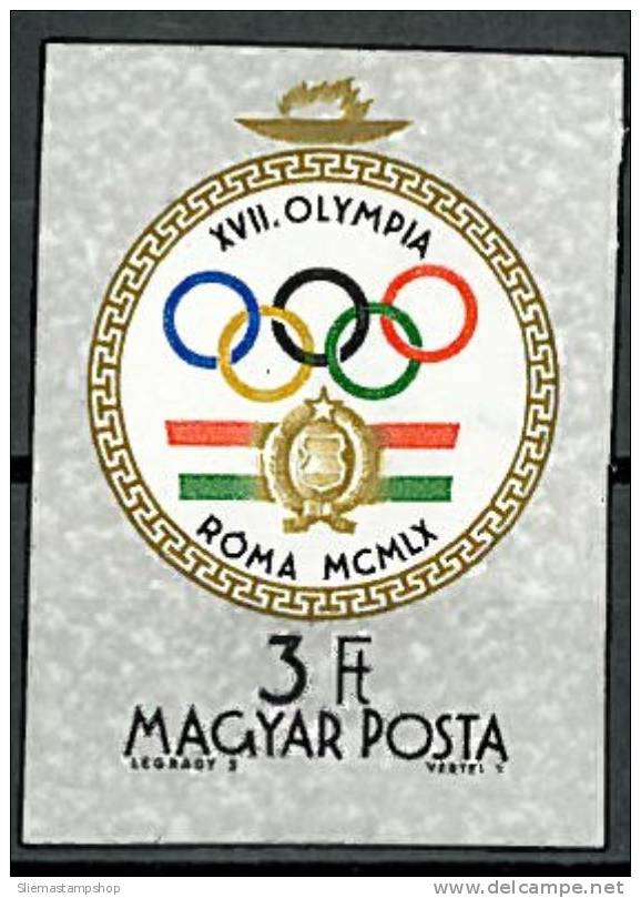 HUNGARY - 1960 OLYMPIC GAMES IMPERFORATED - V2272 - Estate 1960: Roma