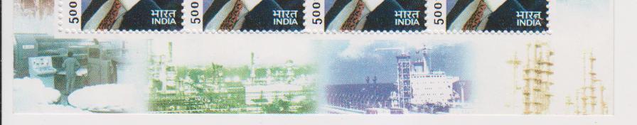 India 2002 MNH, Ambani, MS, Sheetlet, Industrialist, Famous People, Ship, Textiles, Oil Refinery, - Blokken & Velletjes