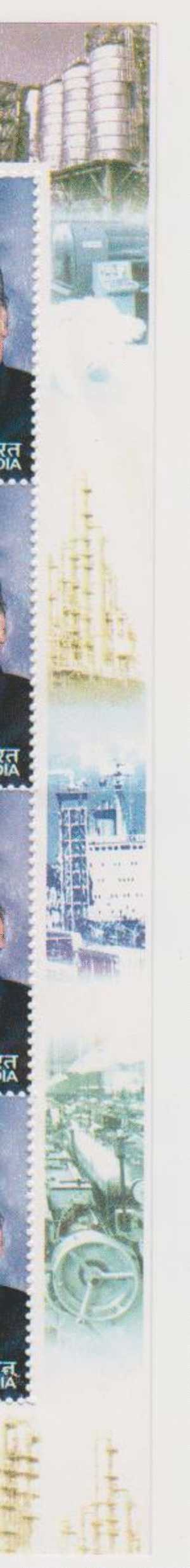 India 2002 MNH, Ambani, MS, Sheetlet, Industrialist, Famous People, Ship, Textiles, Oil Refinery, - Blokken & Velletjes