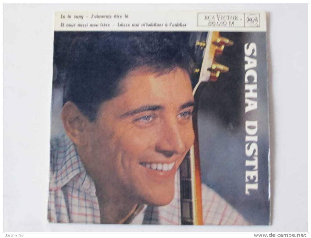 EP 45 T SACHA DISTEL  RCA 86.010 M   LA LA SONG - Disco, Pop