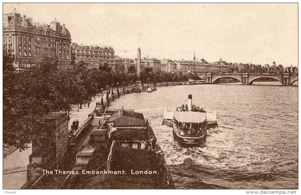 6333     Regno   Unito  London,   The Thames  Embankment    NV   (scritta) - River Thames