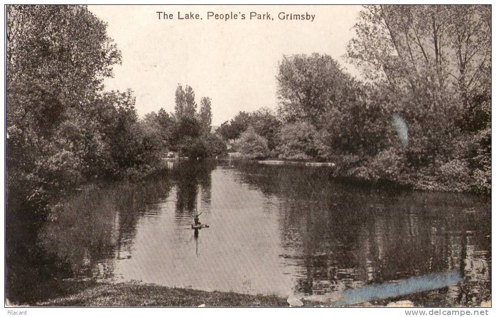 6342     Regno   Unito  The  Lake  People"s Park  Grimsby   VG   1919 - Autres & Non Classés