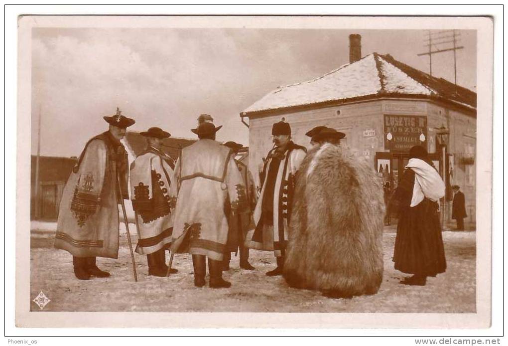 HUNGARY - Scenes From The Hortobagy, A Little Chat, Old Postcard - Ohne Zuordnung