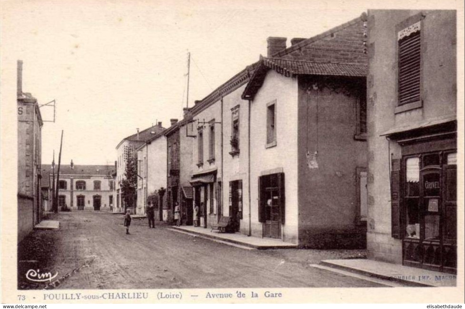 POUILLY Sous CHARLIEU -  Avenue De La Gare   -  Etat : TTB - Autres & Non Classés