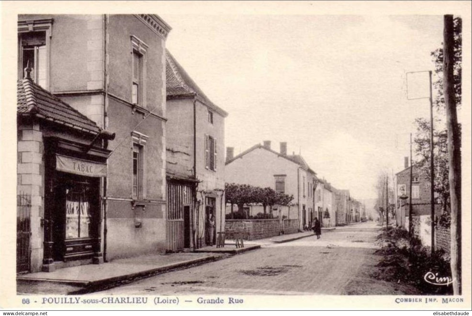 POUILLY Sous CHARLIEU -  Grande Rue - Tabac   -  Etat : TTB - Autres & Non Classés