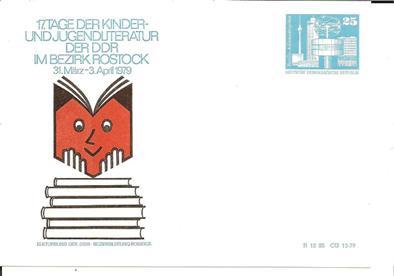 DDR162/ Jugendliteratur 1979. Thema Druck Und Papier - Privé Postkaarten - Ongebruikt