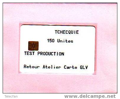 TCHEQUIE CARTE TEST PRODUCTION TRES RARE VERY RARE USED - Tchéquie