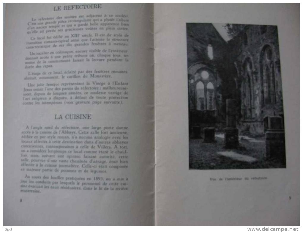 L Abbaye De Villers ( Belgique ) Guide Officiel Illustré - 31 Pages - 1970 - TBE Intérieur Jauni - Archéologie