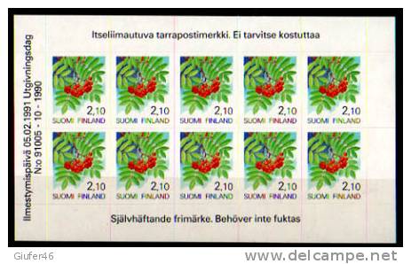 Finlandia - Foglietto N. 10 Francobolli Adesivi 2.10 - Blokken & Velletjes