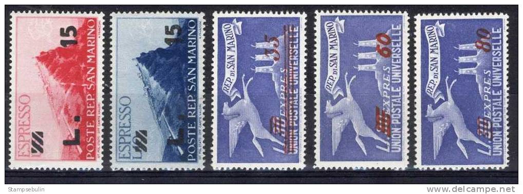 1947 - 48 COMPLETE SET MH * - Express Letter Stamps