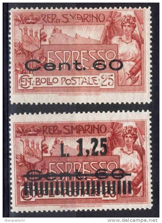 1923 COMPLETE SET MH * - Sellos De Urgencia