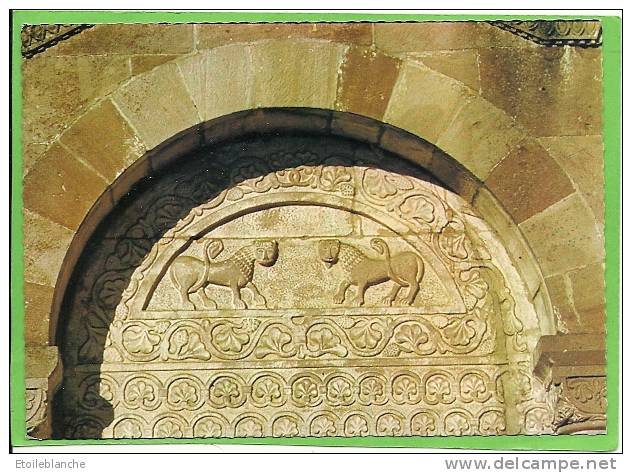 CPSM Abbaye De MURBACH (68) Lions Aux Feuilles D'acanthe / Sculpture Portail Sud / Art Roman - Murbach