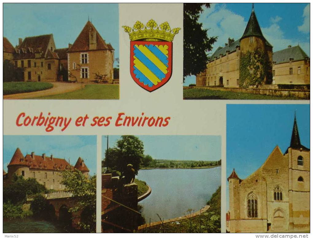 58 - CORBIGNY Et Ses Environs - Château De Coulou, De Marcilly Et De La Chaise. Multivues - Corbigny