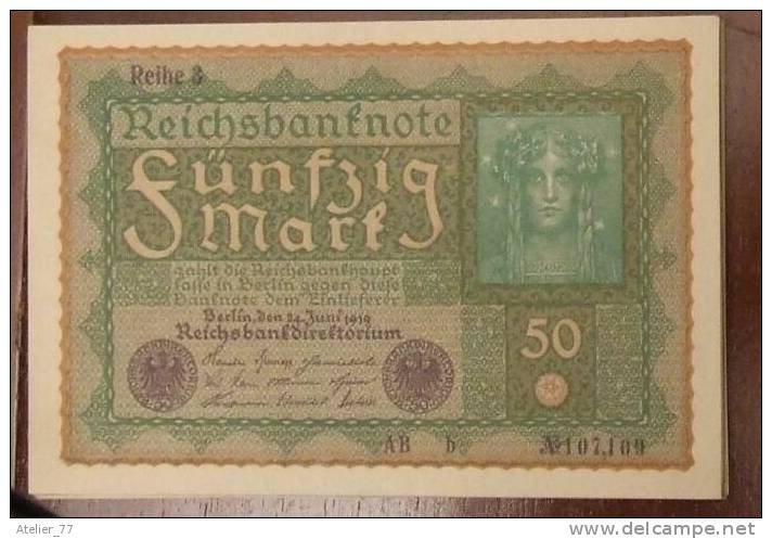 Allemagne - Billet Neuf  De 50 Mark - 1919 -  Marqués - Défaut - 50 Mark