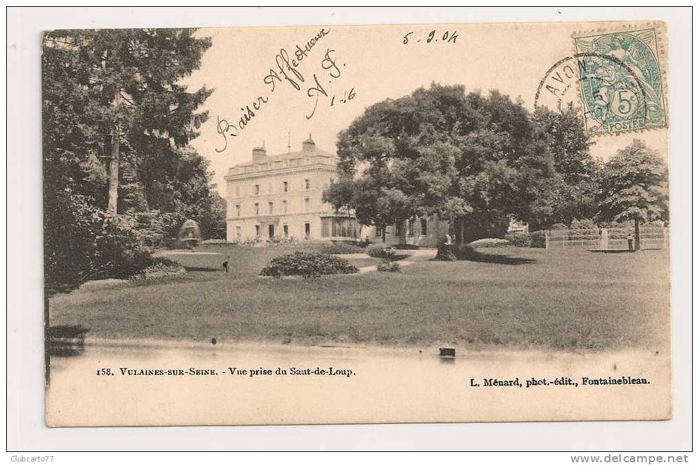 Vulaines-sur-Seine (77) : Château Pris Du Saut-de-Loup En 1904 (animée). - Dammarie Les Lys