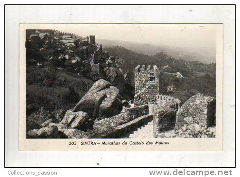 Cp, Portugal, Sintra, Muralhas Do Castelo Dos Mouros, Voyagée 1960 - Otros & Sin Clasificación