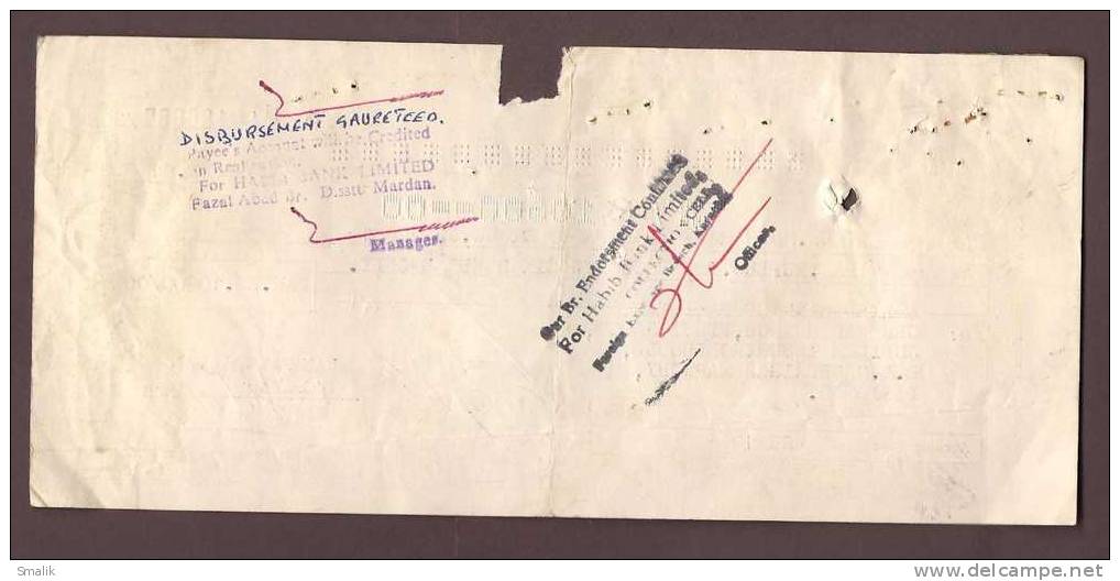 186057 Bank Cheque, Bank Melli Iran, 1981 - Bank & Insurance