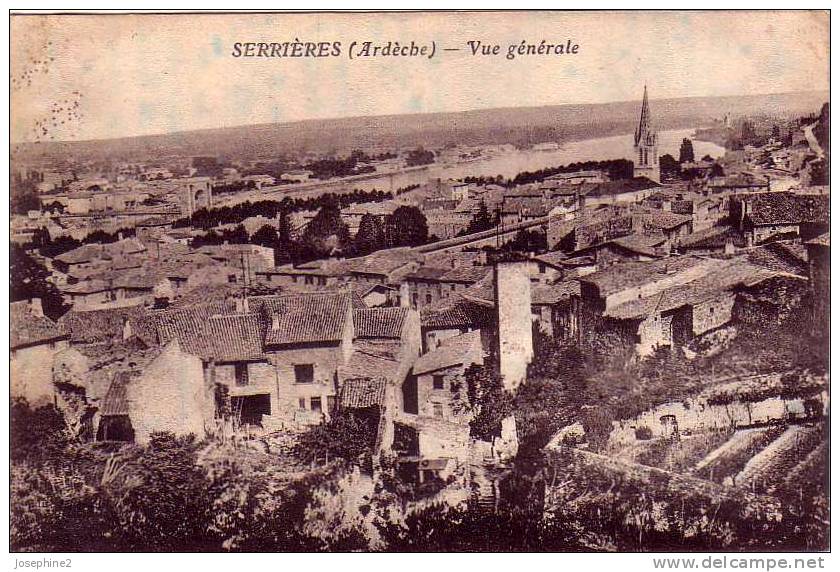 Serrières ( Ardèche) Vue Générale - Serrières