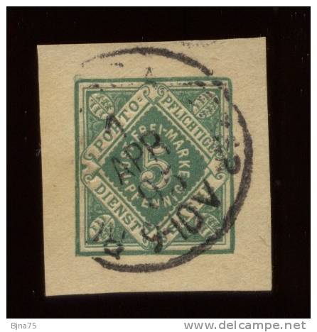 WURTEMBERG  1875-1902  Service  -  Entier Postal - Oblitérés