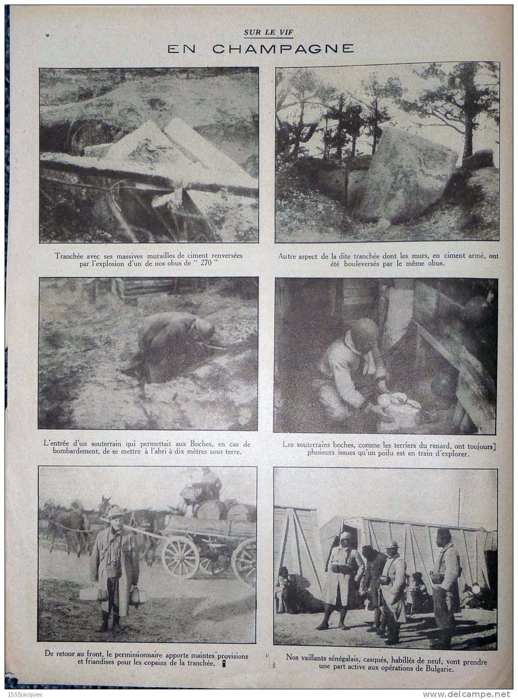 SUR LE VIF N° 69 / 04-03-1916 SALONIQUE SALANDRA CAMEROUN DOLOMITES ARISTIDE BRIAND CHAMPAGNE - Weltkrieg 1914-18