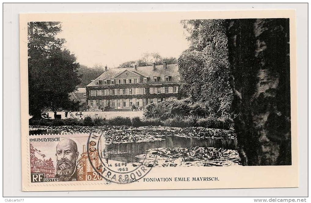 Colpach (Luxembourg) :  Carte Maximale La Fondation Emile Mayrisch En 1963 Doc RARE. - Berdorf