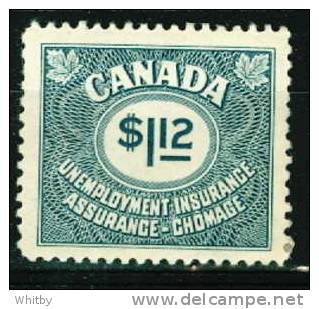 1955 1 Dollar 12 Cent Canada Unemployement Insurance Stamp #FU46   MNH Full Gum - Steuermarken